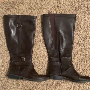 Wide-calf Old Navy faux Leather Boots